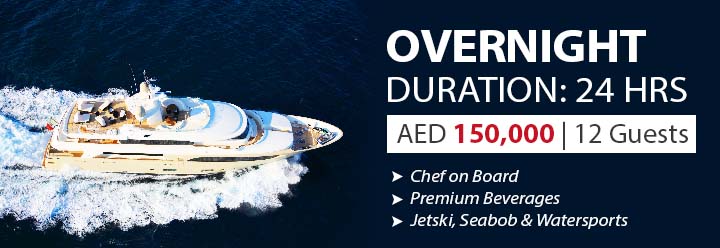 Behike superyacht Dubai - Overnight charter