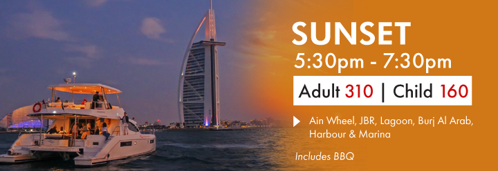 Dubai sunset yacht share tour