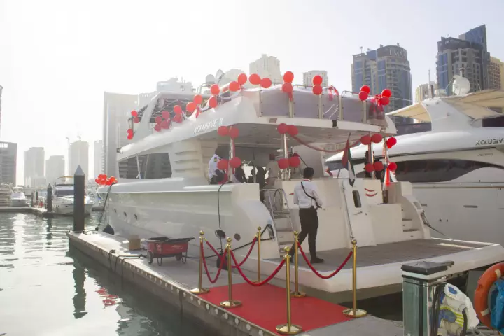 Decorated Yacht