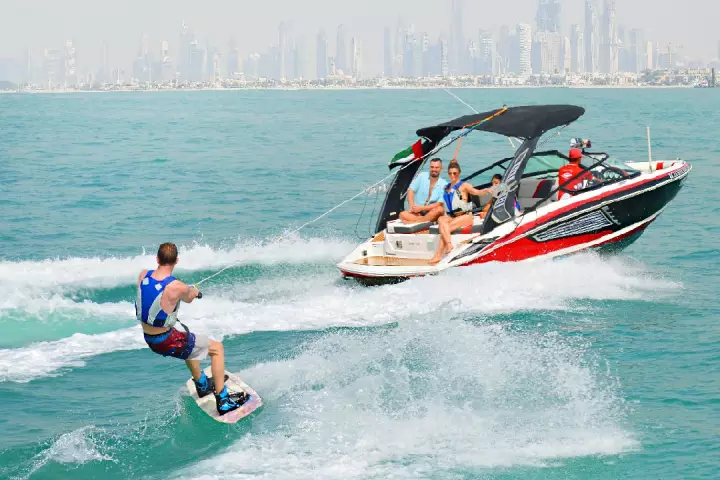water sports with boat rental in Dubai