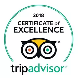 TripAdwisor - 2018 Certificate of Excellence